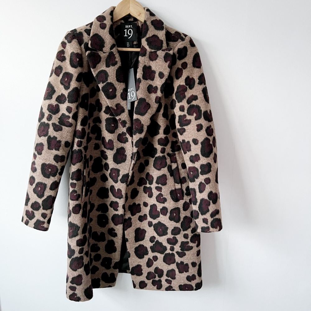 ***SOLD**"Cream and Brown Teddy Jacket with Plush Texture